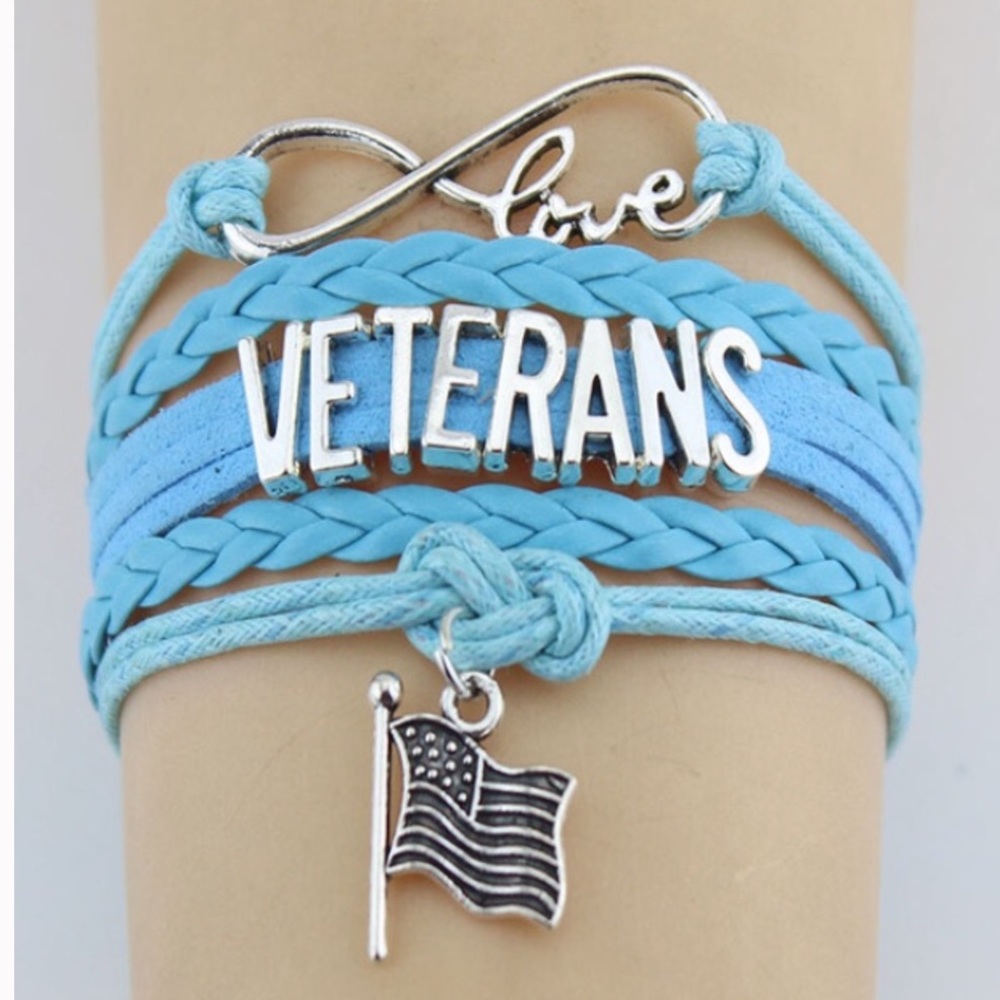 Infinity Love Veteran Adjustable Bracelet New